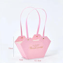 Heart Handbag Handheld Boxes Flower Candy Gift Bouquet Package Packaging Bag Box Diy Floral Material Wedding Party Supplies