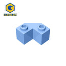 Gobricks 10PCS Building Blocks 2x2 Brick 45 degrees compatible with 87620 Ｃhildren's  toys Assembles Small Particle Parts Brick