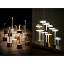 LED Rechargeable TouchTable Lamp Creative Restaurant Dimmable Metal Desk Light Eye Protection Reading Lamp Camping Light