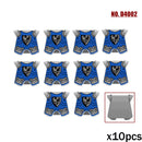 MOC Medieval Accessories Series Building Blocks Military Army Soldier Armour Shield Helmet Sword Crown Weapon Knight Bricks Toys