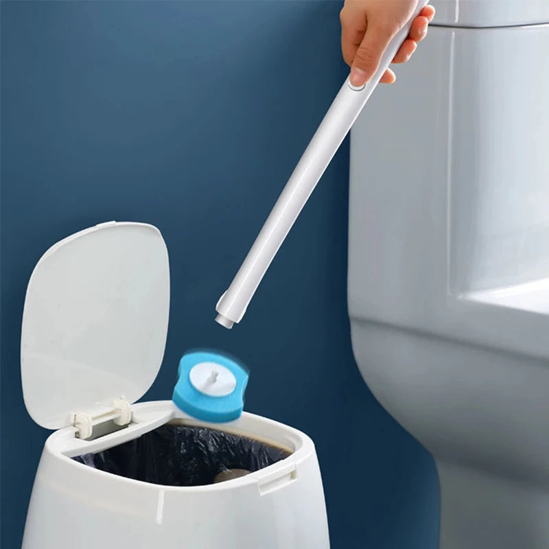 Disposable Toilet Brush Without Dead Angle Cleaning Tools Household Long Handle Cleaner Brush Bathroom Accessories For Toilet