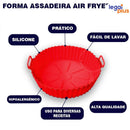Kit 5 Forma De Silicone Para Air Fryer Forno Microondas Fritadeira Assadeira Reutilizável Antiaderente Flexível