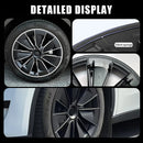 4PCS Hub Cap for Tesla Model Y 19 Inch Wheel Cover Replacement Performance AutoFull Rim Car Accessories Knife Style 2018-2024
