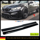 MagicKit Gloss Black PSM Style Side Skirt Extension For BMW F82 F83 M4 F80 M3 15-19 18