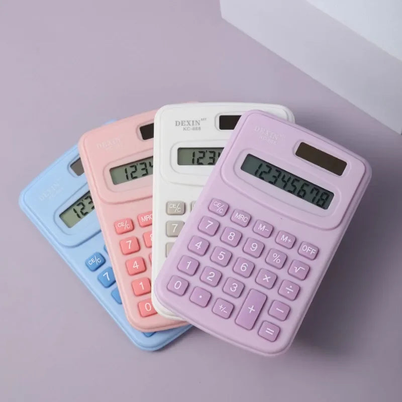 Small Calculator Silent Calculator Mini Version Learning Auxiliary Portable Calculator Back To School Supplies Students/Finance