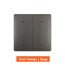 Benexmart Zigbee Wireless Switch 1 2 3 4 Gangs Scene Control Smart Home Devices Works with Tuya Click On Off Scene Switch Black