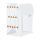 Adjustable Bookend with Pen Holder Extends up to 19 Inch Expandable Desk Magazine File Organizer Holder for Office Book Storage