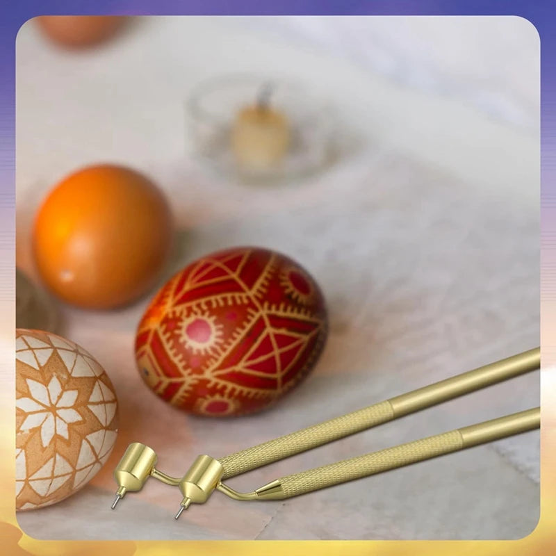 Set Of 3 Pysanka Set Hot Wax Drawing Pens For Decorative Arts For Easter Eggs Pysanky Supplies