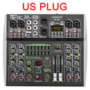 4/6 Channel Mixing Console 48V 99 DSP Effect Bluetooth Lomeho Audio DJ Mixer USB PC Play Record Podcast Sound Table AM-AX4