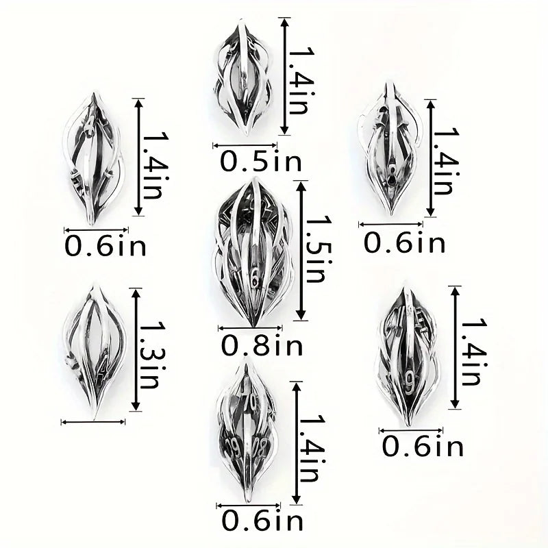 D&D Dice Set Role Playing Dice DND Handcrafted Sharp Dice Chessboard Game Accessories D20, D12, D10, D8, D6, D4 Christmas Gifts