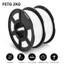 SUNLU 2KG 3D PLA/PETG/PLA PLUS/Clear Filament 1.75mm 2Roll 1KG 3D Printer Neatly Wound 3D Filament for 3D Printer& 3D Pen
