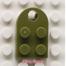 50pcs DIY Building Blocks 3176 Brick Heart Necklace/Key Ring Toys 2x 3 Heart-shaped Multicolor Educational Toy Gift for Children