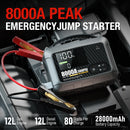 8000A Professional Heavy Duty Car Jump Starter Powerful Car 12V Car Battery Starter Booster Starting Device