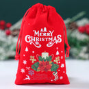 6pcs Christmas Linen Drawstring Bags Burlap Gift Bags Candy Biscuits Pouchs for Home Decor 2025 Navidad Natal New Year Gift 2026