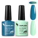 2pcs*7.5ml VENALISA Nail Gel Polish Glitter Gel Lacquer Base Nowipe Top Nail Art Salon Soak off Organic UV LED Nail Gel Varnish