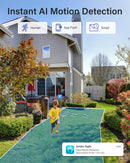 Annke 2Pcs H.264+ 5MP Wireless Camera Video Surveillance Camera Two Way Audio WIFI IP Security Camera 3.6MM IP66 Weatherproof