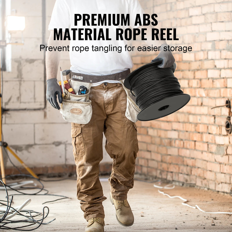 SucceBuy 3/16 in 250/1000ft Nylon Cord 32-Strand Design Multi-Purpose Rope for Outdoor Adventures Tree Work Emergency Situation