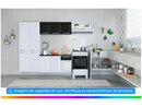 Compact Kitchen Itatiaia Amanda Steel with Counter 10 Doors 1 Drawer