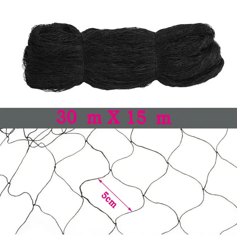 Bird Netting Agricultural Anti Bird Net 100*50 FT Catcher Netting Pond Net Fishing Net Traps Net Crops Vegetables W/1.97In Mesh