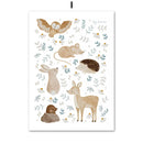 Boho Animals Friend Elephant Rabbit Bear Deer Bee Posters And Print Nursery Wall Art Canvas Painting Baby kids Room Home Decor