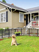 5Pcs Black Metal Dog Fence Animal Pet Playpen Barrier Garden Fence Decorative Garden Barrier for Outdoor Garden Yard Patio