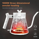 1000W Intelligent Constant Temperature Electric Kettle Hand Brewed Coffee Pot Gooseneck Pot Used for Brewing Milk Powder