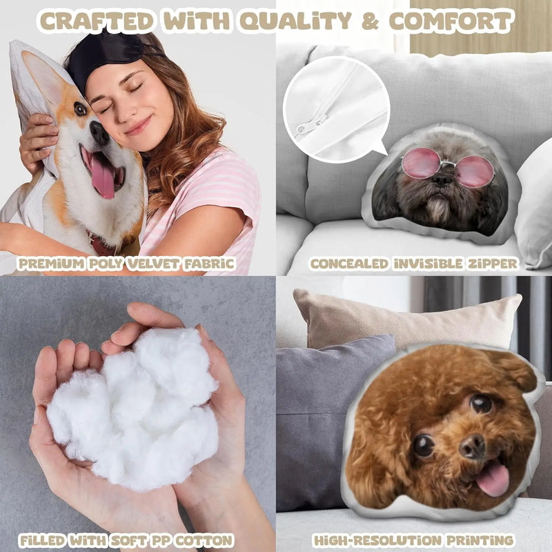 Custom Pets Cushion Personalized Filling Pets Photo Cushion DIY Pillow for Putting Picture of Cats and Dogs Home Decor