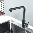 Pull Out Kitchen Sink Faucet Two Model Stream Sprayer Nozzle Stainless Steel Hot Cold Wate Mixer Tap Deck