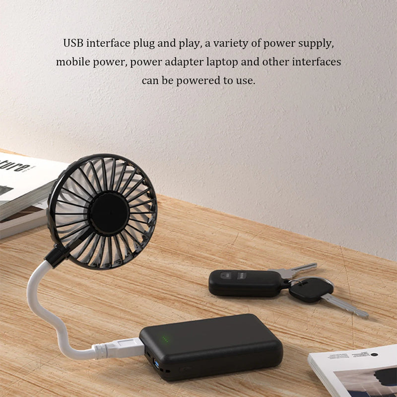 Handheld Fan Usb Rechargeable Silent Cooling Power Bank Mini Play Plug Fans Office Student Laptop Appliances Summer Cooler