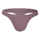 11  SolidColor Male's Briefs Bikini Style Cotton Pit Cloth Single Layer Crotch Simple Men's Underwear (Thong)