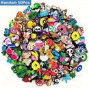 Lots of Random Style Shoe Charms for Sandals, 10-100Pcs PVC Shoe DIY Decorations Accessories for Christmas, Birthday, Party, Gif