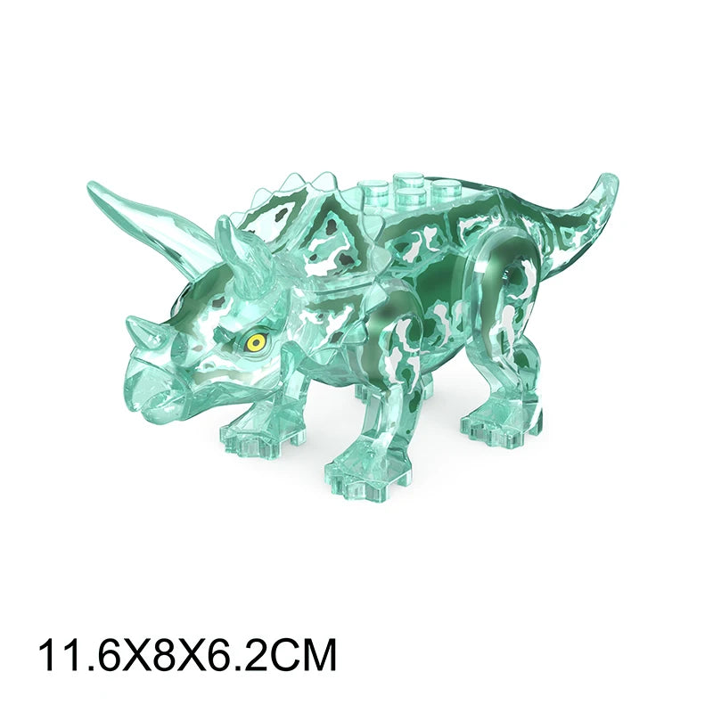 Jurassic Dinosaur Building Blocks Toys Park Compatible Major Brand Gifts Simulation Animal T-Rex Raptor Ankylosaur Diamond