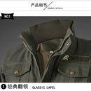 Outdoor Autumn Winter 2022 Work Men's Padded Welders Wear-resistant Canvas Repair Long Sleeve Multi-pocket Labor Clothes Jacket