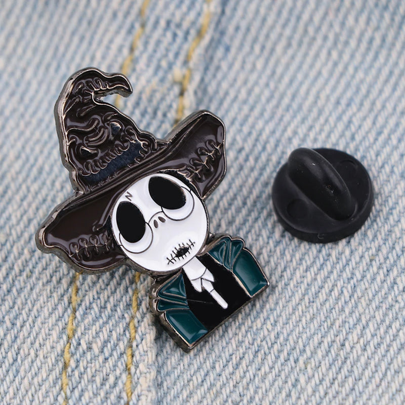 The Nightmare Before Christmas Pin Halloween Pumpkin Pin Badge Women's Brooch Jeans Brooches Enamel Clothing Jewelry Accessories