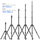 Ulanzi TT43 1.9M Aluminum Alloy Light Stand Reversible Leg Light Stand Tripod for LED Light Projector Flash Softbox Max Load 6KG