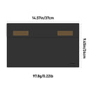 WUAWE 16.1" Portable Monitor Sleeve Bag, PU Leather Case for Travel Monitor Laptop, Black