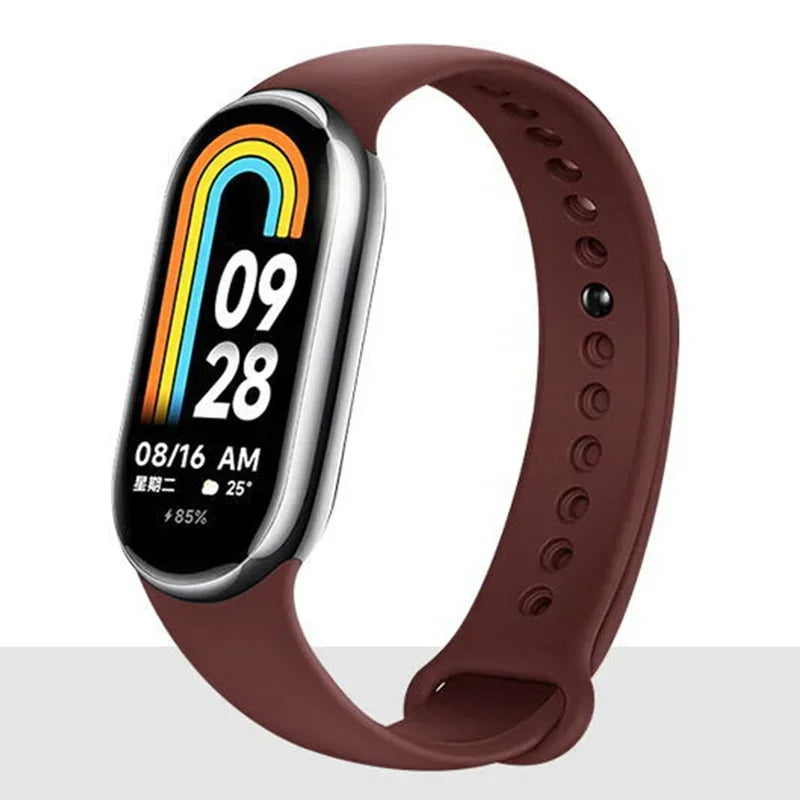 Watch Strap for Xiaomi Mi Band 8-9 NFC Bracelet Accessorie Sport Silicone Smartwatch Wristband correa Mi Band 8-9 global version