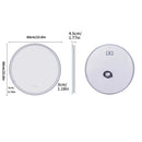 LUVODI 80cm Round Large LED Bathroom Mirror Backlit Built-in Touch On/Off Dimming Anti-fog Wall Mounted Mirror