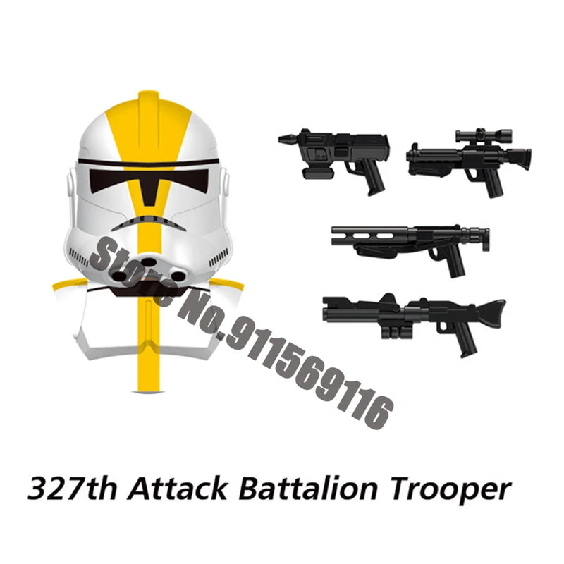 ARC Clone Troopers Building Blocks LUKE Skywalker Mandalorians Boba Fett Palpatine Yoda R2D2 Bricks Action Figures Toys