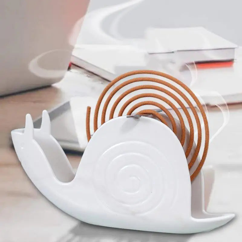 Incense Holder Fireproof Coil Burners Snail-shaped Incense Rack Coil Vertical Stand Creative Upside Down Incense Tray for room