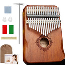 17 Keys Kalimba Thumb Piano High Quality Wood Mbira Body Musical Instruments With Learning Book Kalimba Piano Christmas Gift