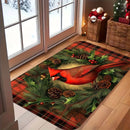 A Christmas-themed snowman rug for your homeHome Decor Bedroom Living Room Entryway Floor Mat Kitchen Bathroom Carpet