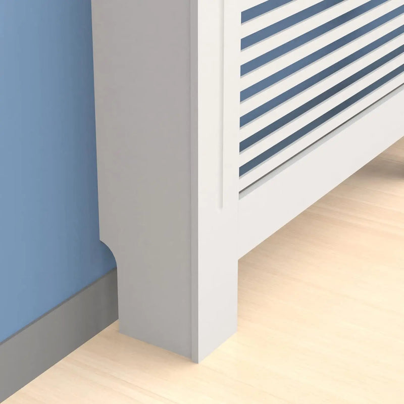 Wood Radiator Cover Modern Tall Radiator Shelf Large Heater Covers Horizontal Slats