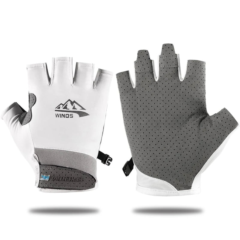 Premium Fishing Gloves - UV Protection, Breathable Mesh & Non-Slip Grip for All-Day Comfort，for Cycling,Hiking,Camping