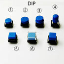 10Sets Momentary Tactile Button 4PIN SMT/DIP 12X12mm H=9.8/9/16.8mm With Cap Tact switch Push Button Switch Micro Key Button