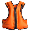 Adult Inflatable Swim Vest Life Jacket for Snorkeling Floating Device Swimming Drifting Surfing Water Sports Life Saving