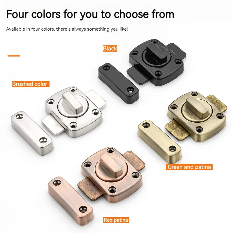 Thickened Stainless Steel Bolt Lock Buckle, Anti-theft Door Bolt, Door Buckle, Bathroom Bolt, Surface Mounted Bolt Lock Buckle