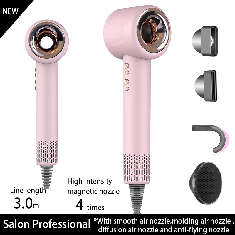 Professional Super Hair Dryer Personal Care Styling Negative Ion Salon Tool Constant Anion Electric Leafless