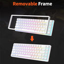 RK Royal Kludge RK837 Mechancial Keyboard 68 Keys 65% Compact 2.4G Wireless Bluetooth Gamer Keyboard RGB Backlight Hot Swappable