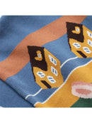 Merry Pretty Women Thick Warm Sweaters Embroidery Student Jumper Knitted Pullovers Female Drop Shoulder Sweet Funny Sweater